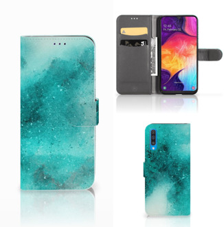 B2Ctelecom Samsung Galaxy A50 Hoesje Painting Blue