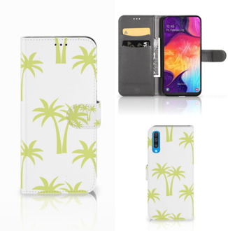 B2Ctelecom Samsung Galaxy A50 Hoesje Palmtrees