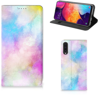 B2Ctelecom Samsung Galaxy A50 Smart Cover Watercolor Light