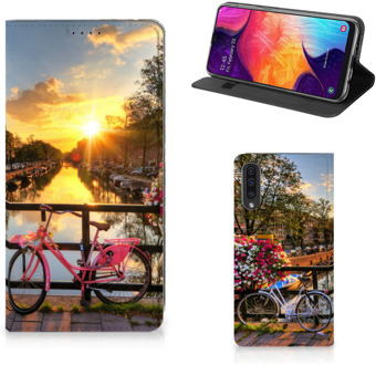 B2Ctelecom Samsung Galaxy A50 Standcase Hoesje Amsterdamse Grachten