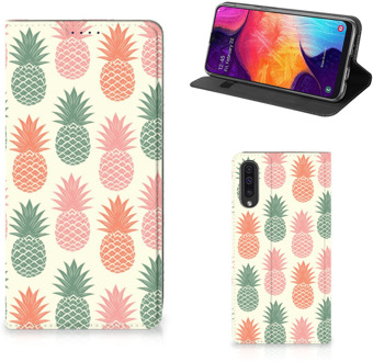 B2Ctelecom Samsung Galaxy A50 Standcase Hoesje Design Ananas