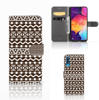 B2Ctelecom Samsung Galaxy A50 Telefoon Hoesje Aztec Bruin