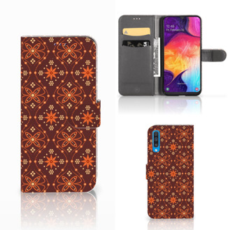 B2Ctelecom Samsung Galaxy A50 Telefoon Hoesje Batik Brown