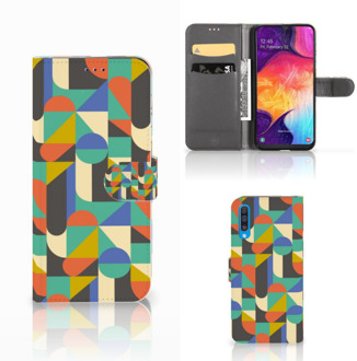 B2Ctelecom Samsung Galaxy A50 Telefoon Hoesje Funky Retro