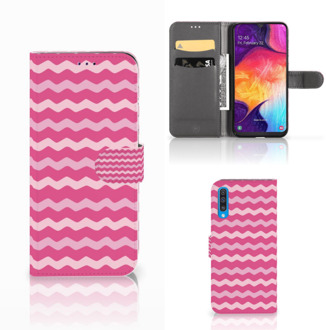 B2Ctelecom Samsung Galaxy A50 Telefoon Hoesje Waves Pink