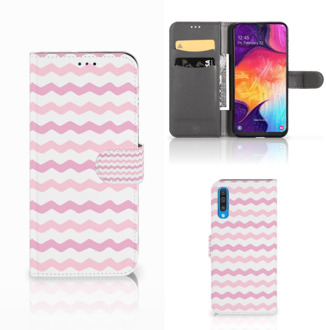 B2Ctelecom Samsung Galaxy A50 Telefoon Hoesje Waves Roze