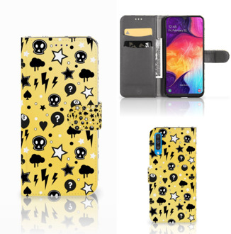 B2Ctelecom Samsung Galaxy A50 Telefoonhoesje met Naam Punk Yellow