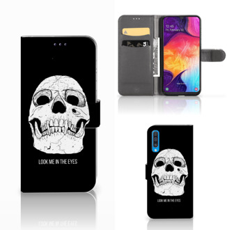 B2Ctelecom Samsung Galaxy A50 Telefoonhoesje met Naam Skull Eyes