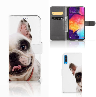 B2Ctelecom Samsung Galaxy A50 Telefoonhoesje met Pasjes Franse Bulldog