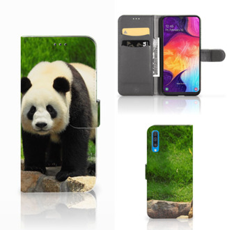 B2Ctelecom Samsung Galaxy A50 Telefoonhoesje met Pasjes Panda