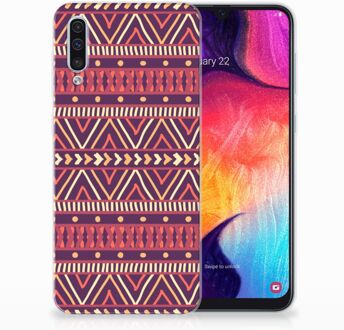 B2Ctelecom Samsung Galaxy A50 TPU Hoesje Aztec Purple