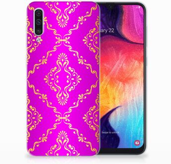 B2Ctelecom Samsung Galaxy A50 TPU Hoesje Barok Roze