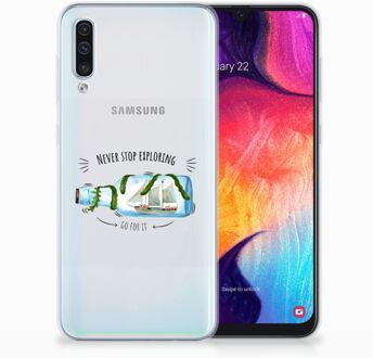 B2Ctelecom Samsung Galaxy A50 TPU Hoesje Boho Bottle