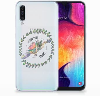 B2Ctelecom Samsung Galaxy A50 TPU Hoesje Boho Dreams