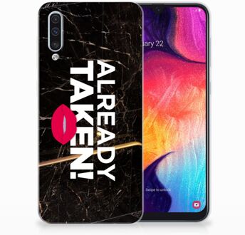 B2Ctelecom Samsung Galaxy A50 TPU Hoesje Design Already Taken Black