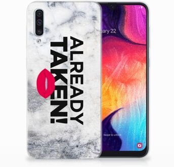 B2Ctelecom Samsung Galaxy A50 TPU Hoesje Design Already Taken White