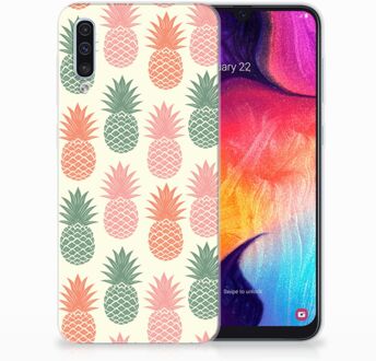 B2Ctelecom Samsung Galaxy A50 TPU Hoesje Design Ananas