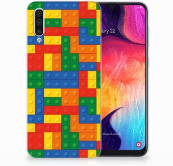 B2Ctelecom Samsung Galaxy A50 TPU Hoesje Design Blokken