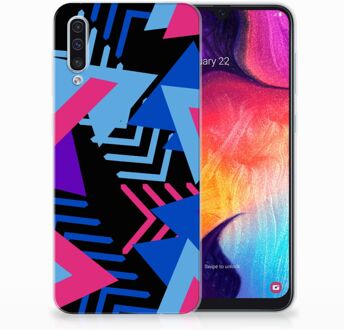 B2Ctelecom Samsung Galaxy A50 TPU Hoesje Design Funky Triangle