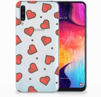 B2Ctelecom Samsung Galaxy A50 TPU Hoesje Design Hearts