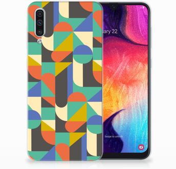 B2Ctelecom Samsung Galaxy A50 TPU Hoesje Funky Retro