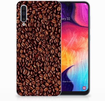 B2Ctelecom Samsung Galaxy A50 TPU Hoesje Koffiebonen