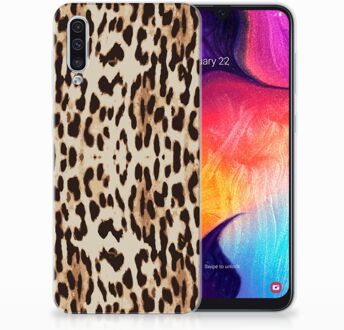 B2Ctelecom Samsung Galaxy A50 TPU Hoesje Leopard