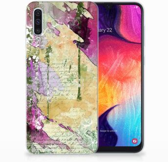 B2Ctelecom Samsung Galaxy A50 TPU Hoesje Letter Painting