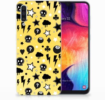 B2Ctelecom Samsung Galaxy A50 TPU Hoesje Punk Yellow