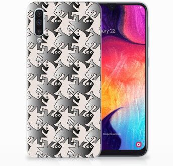 B2Ctelecom Samsung Galaxy A50 TPU Hoesje Salamander Grey