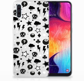 B2Ctelecom Samsung Galaxy A50 TPU Hoesje Silver Punk