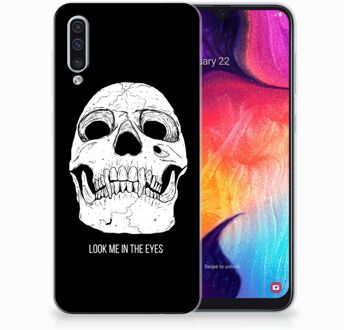 B2Ctelecom Samsung Galaxy A50 TPU Hoesje Skull Eyes