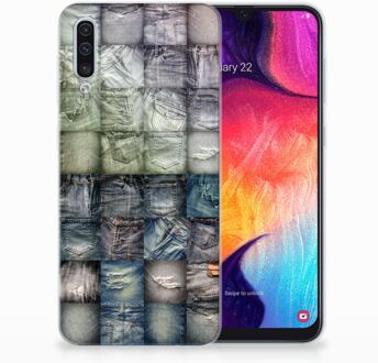 B2Ctelecom Samsung Galaxy A50 TPU Hoesje Spijkerbroeken