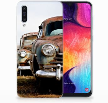 B2Ctelecom Samsung Galaxy A50 TPU Hoesje Vintage Auto