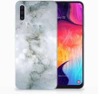 B2Ctelecom Samsung Galaxy A50 TPU Siliconen Hoesje Painting Grey