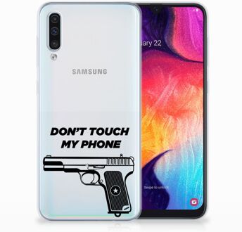 B2Ctelecom Samsung Galaxy A50 TPU Siliconen Hoesje Pistol DTMP