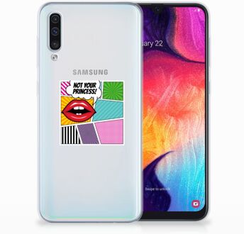 B2Ctelecom Samsung Galaxy A50 TPU Siliconen Hoesje Popart Princess