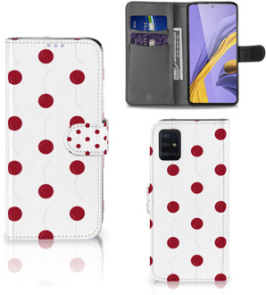 B2Ctelecom Samsung Galaxy A51 Book Cover Cherries