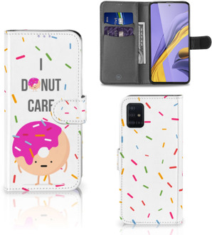 B2Ctelecom Samsung Galaxy A51 Book Cover Donut Roze