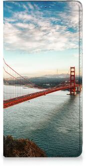 B2Ctelecom Samsung Galaxy A51 Book Cover Golden Gate Bridge