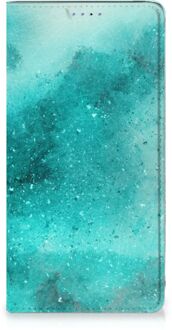 B2Ctelecom Samsung Galaxy A51 Bookcase Painting Blue