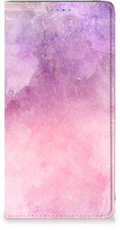 B2Ctelecom Samsung Galaxy A51 Bookcase Pink Purple Paint