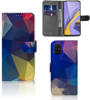 B2Ctelecom Samsung Galaxy A51 Bookcase Polygon Dark