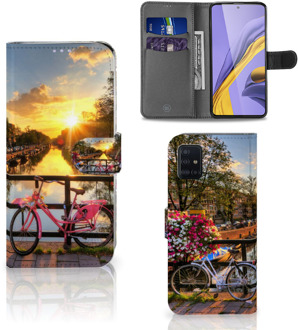 B2Ctelecom Samsung Galaxy A51 Flip Cover Amsterdamse Grachten