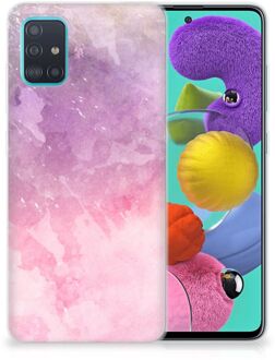 B2Ctelecom Samsung Galaxy A51 Hoesje maken Pink Purple Paint