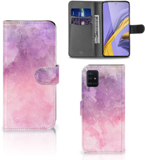 B2Ctelecom Samsung Galaxy A51 Hoesje Pink Purple Paint