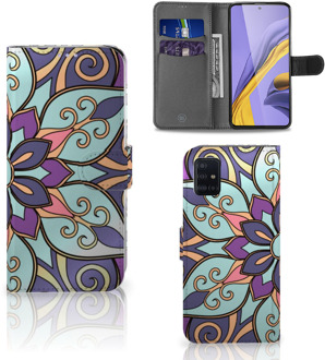 B2Ctelecom Samsung Galaxy A51 Hoesje Purple Flower