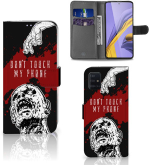 B2Ctelecom Samsung Galaxy A51 Portemonnee hoesje Zombie Blood