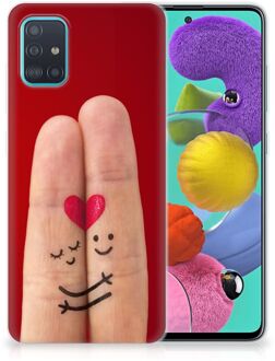 B2Ctelecom Samsung Galaxy A51 Silicone Back Cover Liefde