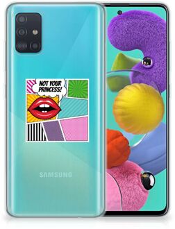 B2Ctelecom Samsung Galaxy A51 Silicone Back Cover Popart Princess